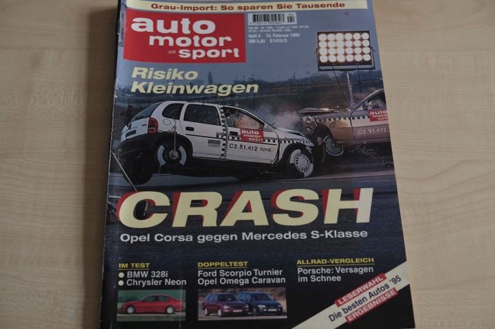 Deckblatt Auto Motor und Sport (04/1995)